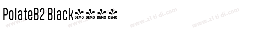 PolateB2 Black字体转换